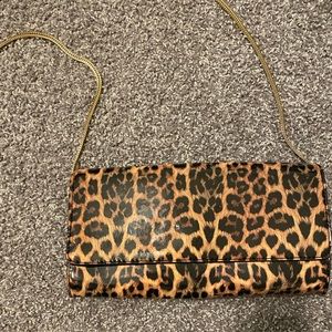 Aldo animal print clutch purse